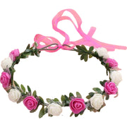 花冠 花かんむり ヘッドドレス バラ 薔薇 フラワーティアラ レディース ウエディング フラワー ブライダルヘッドピース パーティー ティアラ 可愛い