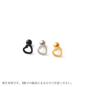 片耳用ピアス スタッドピアス レディース 女性 メンズ 男性 ユニセックス 男女兼用 アクセサリー ペアルック お揃い 小さめ 小型 ハート シルバーカラー ゴールドカラー ブラック シンプル かわいい キュート カジュアル ポップ プレゼント ギフト