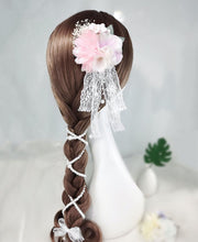ヘアクリップ ヘッドドレス ヘアアクセサリー コサージュ フェイクパール 花 リボン レース くちばしクリップ 髪飾り ヘアアレンジ 結婚式 ドレス 和装 洋装 浴衣 キラキラ ラメ パール調 かわいい 可愛い ピンク ホワイト パープル 白 成人式