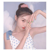 シュシュ 2個セット ヘアゴム ヘアアクセサリー レディース 女性 髪ゴム 髪飾り ヘアアアレンジ まとめ髪 無地 単色 シンプル かわいい おしゃれ