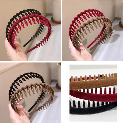 カチューシャ コーム付き レディース ヘアアクセサリー 髪飾り 前髪留め 商品画像5