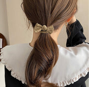 ヘアゴム 5色セット 髪ゴム ヘアアクセサリー レディース 女性 髪留め 髪飾り ヘアアレンジ まとめ髪 リボン シンプル かわいい おしゃれ ファッション小物 ブラック 黒 ブラウン 茶 ベージュ キュート 大人 子供 子ども 女の子 キッズ ナチュラルカラー