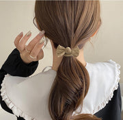 ヘアゴム 5色セット 髪ゴム ヘアアクセサリー レディース 女性 髪留め 髪飾り ヘアアレンジ まとめ髪 リボン シンプル かわいい おしゃれ ファッション小物 ブラック 黒 ブラウン 茶 ベージュ キュート 大人 子供 子ども 女の子 キッズ ナチュラルカラー
