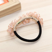 ヘアゴム ヘアアクセサリー レディース 髪ゴム まとめ髪 ビーズ クリア ボリューム 存在感 上品 エレガント 子供用 キッズ 髪飾り キュート かわいい おしゃれ ガーリー ガールズ 華やか ゴージャス ヘアアレンジ カジュアル 婦人 女性 女の子 大人 入学式 卒業式 結婚式 パーティー イベント ピンク シャンパンカラー ネイビー 紺 ブラック 黒