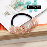 ヘアゴム ヘアアクセサリー レディース 髪ゴム まとめ髪 ビーズ クリア ボリューム 存在感 上品 エレガント 子供用 キッズ 髪飾り キュート かわいい おしゃれ ガーリー ガールズ 華やか ゴージャス ヘアアレンジ カジュアル 婦人 女性 女の子 大人 入学式 卒業式 結婚式 パーティー イベント ピンク シャンパンカラー ネイビー 紺 ブラック 黒