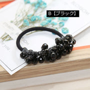 ヘアゴム ヘアアクセサリー レディース 髪ゴム まとめ髪 ビーズ クリア ボリューム 存在感 上品 エレガント 子供用 キッズ 髪飾り キュート かわいい おしゃれ ガーリー ガールズ 華やか ゴージャス ヘアアレンジ カジュアル 婦人 女性 女の子 大人 入学式 卒業式 結婚式 パーティー イベント ピンク シャンパンカラー ネイビー 紺 ブラック 黒