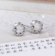 ピアス スタッドピアス アクセサリー レディース 銀色 ラインストーン 星 スター 小さめ 小ぶり かわいい おしゃれ シンプル ギフト 記念日 誕生日 プレゼント 贈り物 ファッション小物 女性用 シルバーカラー