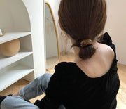 ヘアゴム 髪ゴム レディース 女性 ヘアアクセサリー シンプル 無地 べっ甲風 マープル調 髪留め 髪飾り まとめ髪 ヘアアレンジ ポニーテール お洒落 可愛い お出かけ 普段使い デイリー 婦人