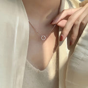 ネックレス フープトップ ペンダント チェーン レディース アクセサリー 華奢 サークル シルバーカラー ゴールドカラー 上品 シンプル
