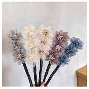 お団子メーカー シニヨンメーカー レディース 女性 ヘアアクセサリー まとめ髪 髪留め フラワー お花 リボン かわいい おしゃれ