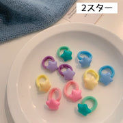 ヘアゴム 10個セット キッズ 子供用 女の子 ヘアアクセサリー 髪飾り 髪留め まとめ髪 ヘアアレンジ カラフル ポニーテール ツインテール 三つ編み 可愛い おしゃれ クマ 星 外出 お出掛け 誕生日 プレゼント 贈り物 通園 通学 女児 こども用