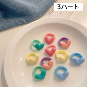 ヘアゴム 10個セット キッズ 子供用 女の子 ヘアアクセサリー 髪飾り 髪留め まとめ髪 ヘアアレンジ カラフル ポニーテール ツインテール 三つ編み 可愛い おしゃれ クマ 星 外出 お出掛け 誕生日 プレゼント 贈り物 通園 通学 女児 こども用