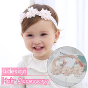 ヘアバンド ヘアアクセサリー ベビー 子供用 キッズ 赤ちゃん ヘッドバンド お花 フラワー フェイクパール ラインストーン 記念撮影 可愛い ファッション小物