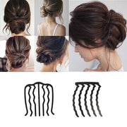 ヘアコーム Uピン レディース ヘアアクセサリー 単品 夜会巻き まとめ髪 簡単ヘアアレンジ 髪飾り 髪留め シンプル 上品 大人 おしゃれ かわいい ガールズ 女の子 ブラック 黒 ヘッドアクセサリー 浴衣 和装 普段使い 結婚式 入学式 卒業式 成人式 七五三 参観日