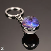 キーホルダー キーリング バッグチャーム レディース メンズ アクセサリー ボール型 宇宙 惑星 星 銀河 スター プラネット ファッション小物 雑貨 おしゃれ お洒落 大人 子供 子ども こども 女性 婦人 男性 紳士 女の子 男の子 男女兼用 プチギフト 贈り物