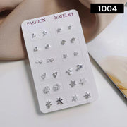 スタッドピアス 12点セット レディース 女性 アクセサリー 小ぶり 小さめ シンプル 可愛い おしゃれ ハート スター 星 リボン ラインストーン パール調