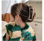 ヘアクリップ バンスクリップ レディース ヘアアクセサリー 髪留め 髪飾り まとめ髪 ヘアアレンジ 四角形 シンプル 挟む 簡単 女性 婦人 ロングヘア セミロング お風呂上り 普段使い デイリー