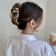 ヘアクリップ バンスクリップ レディース 女性 ヘアアクセサリー 髪留め 髪飾り シンプル まとめ髪 ヘアアレンジ ゴールドカラー シルバーカラー おしゃれ かわいい ファッション小物