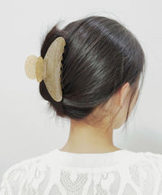 バンスクリップ ヘアクリップ レディース ヘアアクセサリー 髪留め 髪飾り 大きめ キラキラ ラメ クリア 半透明 ヘアアレンジ