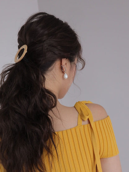 ヘアゴム レディース 大人 木製 ウッド 上品 商品画像5