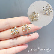 ピアス レディース アクセサリー スタッドピアス 女性用 花 フラワー 小ぶり ビーズ かわいい おしゃれ ギフト プレゼント 大人女子