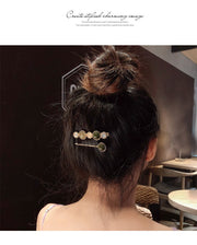 ヘアクリップクリップ ヘアピン 2本セット 髪飾り 髪留め くちばしクリップ レディース 女性 婦人用 エレガント かわいい おしゃれ ラインストーン キラキラ フェイクパール ヘアアレンジ まとめ髪