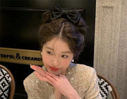 バンスクリップ ヘアクリップ レディース ヘアアクセサリー 髪留め 髪飾り リボン 大きめ 無地 ヘアアレンジ まとめ髪 可愛い