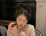バンスクリップ ヘアクリップ レディース ヘアアクセサリー 髪留め 髪飾り リボン 大きめ 無地 ヘアアレンジ まとめ髪 可愛い
