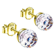 スタッドピアス レディース 女性用 アクセサリー ゴールドカラー シルバーカラー 6mm 8mm 玉 多面カット ダイヤカット ストーン キラキラ 上品 エレガント 華やか シンプル 高見え 高級感 大人かわいい キュート カジュアル おしゃれ 耳飾り 普段使い 婦人 普段使い ファッション小物 プレゼント 贈り物 ギフト 誕生日 記念日 お出かけ プチギフト ピンク ブルー レッド 赤 パープル 紫 カラフル クリア