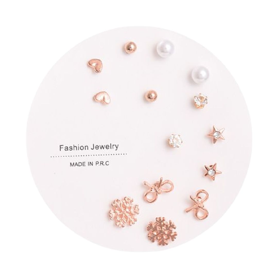 スタッドピアス キャッチピアス 6点セット 7点セット レディース アクセサリー 00301 バリエーション画像