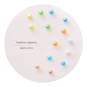 スタッドピアス キャッチピアス 6点セット 7点セット レディース アクセサリー 耳飾り ミニ 小さい ラインストーン フェイクパール 可愛い おしゃれ 女性用 婦人用 ファッション小物 プレゼント 誕生日 記念日 贈り物 ギフト