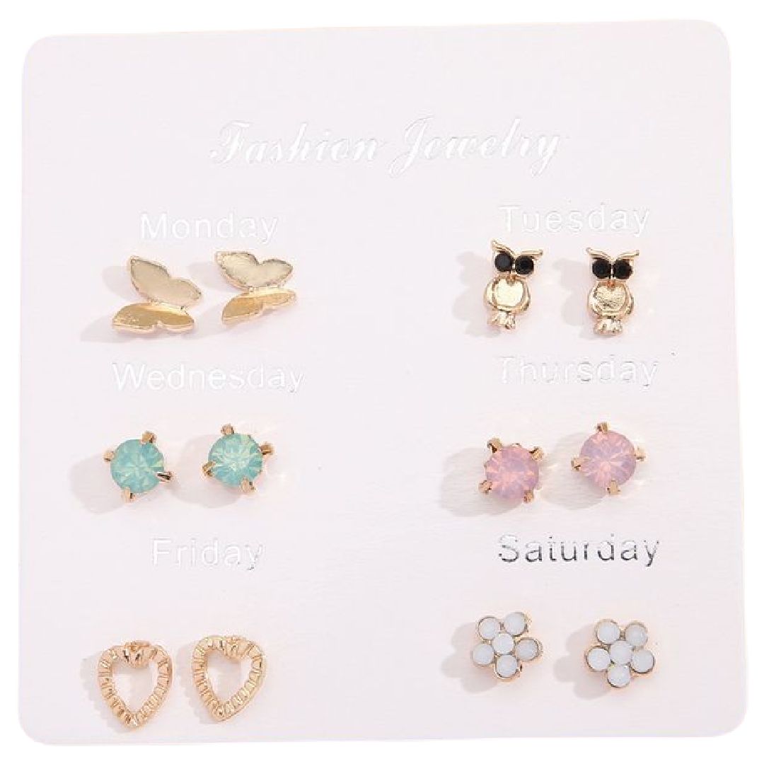 スタッドピアス キャッチピアス 6点セット 7点セット レディース アクセサリー 12251 バリエーション画像