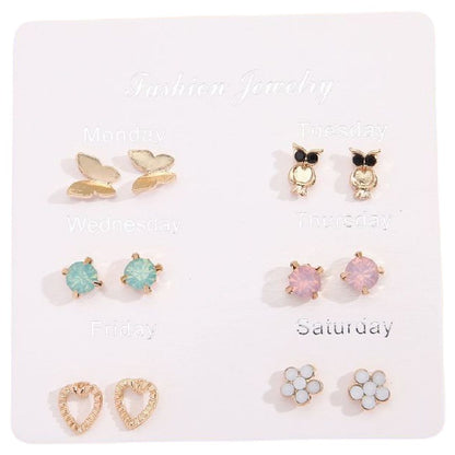 スタッドピアス キャッチピアス 6点セット 7点セット レディース アクセサリー 12251 バリエーション画像