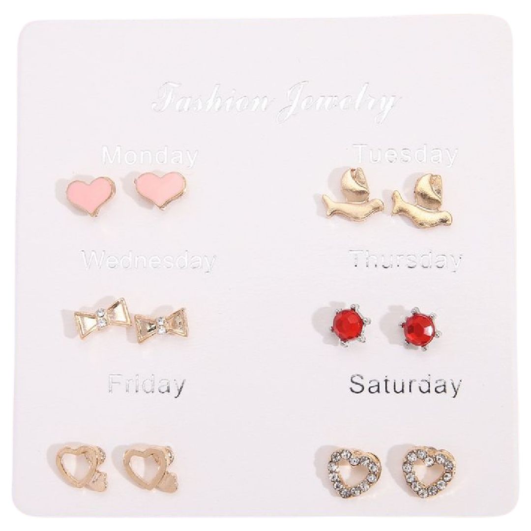 スタッドピアス キャッチピアス 6点セット 7点セット レディース アクセサリー 12261 バリエーション画像