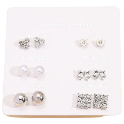 スタッドピアス キャッチピアス 6点セット 7点セット レディース アクセサリー 12291 バリエーション画像