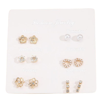 スタッドピアス キャッチピアス 6点セット 7点セット レディース アクセサリー 12301 バリエーション画像