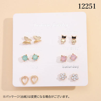 スタッドピアス キャッチピアス 6点セット 7点セット レディース アクセサリー 商品画像2