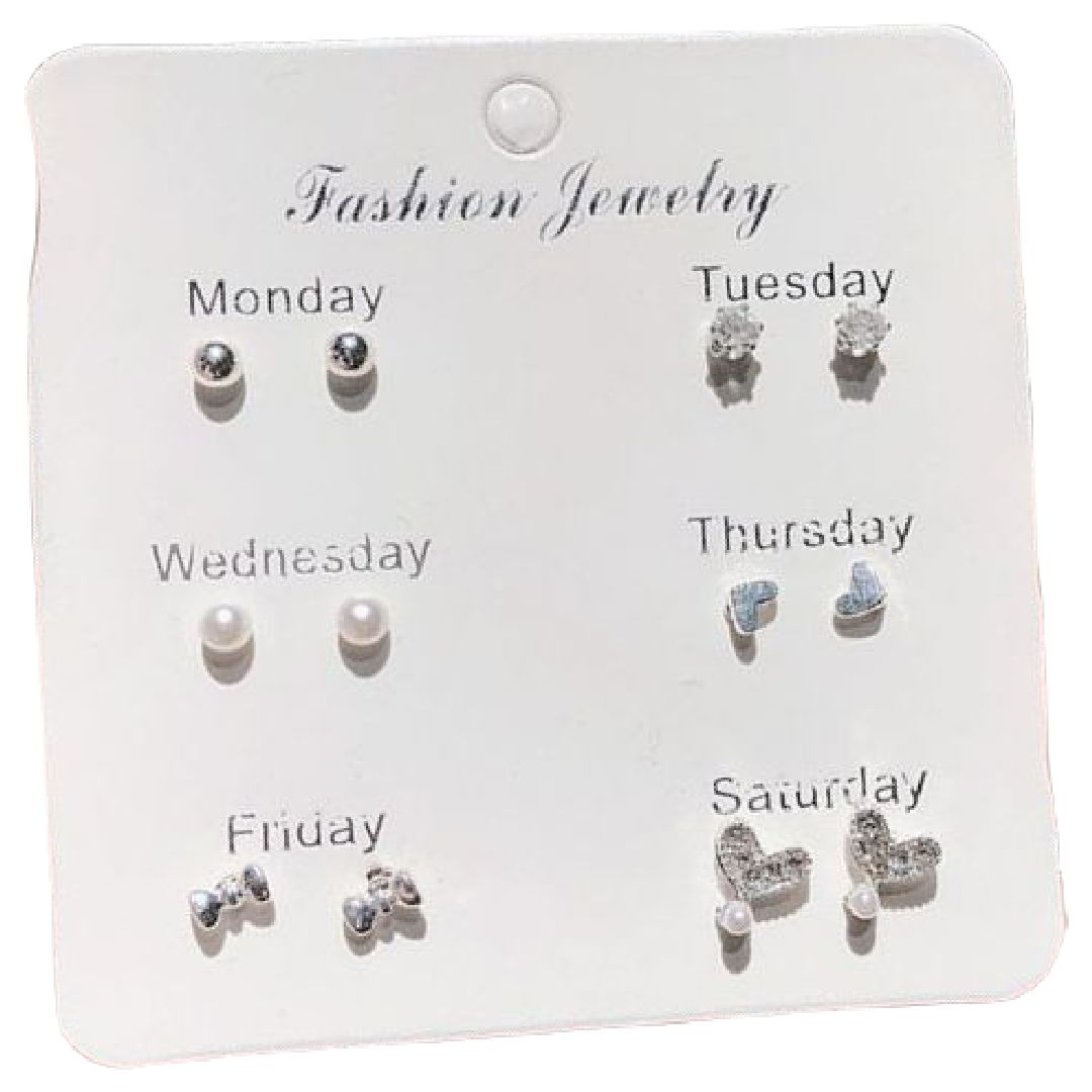 スタッドピアス キャッチピアス 6点セット 7点セット レディース アクセサリー 10521 バリエーション画像
