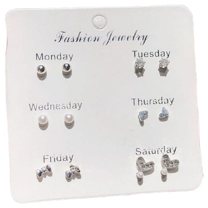 スタッドピアス キャッチピアス 6点セット 7点セット レディース アクセサリー 10521 バリエーション画像