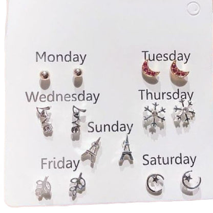 スタッドピアス キャッチピアス 6点セット 7点セット レディース アクセサリー 10631 バリエーション画像