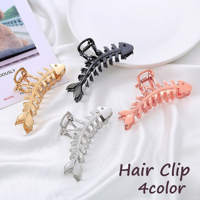ヘアクリップ レディース ヘアアクセサリー バンスクリップ 髪留め フィッシュボーンヘアクリップ 商品画像