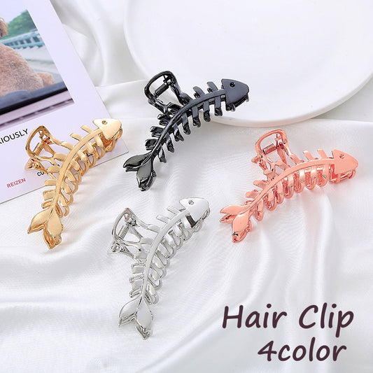 ヘアクリップ レディース ヘアアクセサリー バンスクリップ 髪留め フィッシュボーンヘアクリップ 商品画像