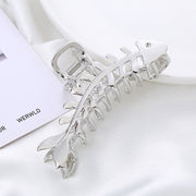 ヘアクリップ レディース ヘアアクセサリー バンスクリップ 髪留め フィッシュボーンヘアクリップ 魚 魚の骨 まとめ髪 シンプル おしゃれ かわいい クール 大きめ