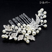 ヘアコーム レディース ヘアアクセサリー 髪飾り 髪留め かんざし パール調 ラインストーン フラワー 花 成人式 結婚式 パーティー 着物 ドレス エレガント 上品 フォーマル カジュアル まとめ髪 ヘアアレンジ 入学 卒業 女子会 お呼ばれ お出かけ デイリー 普段使い プレゼント ギフト 贈り物 お祝い 記念日 誕生日 かわいい おしゃれ シルバーカラー ゴールドカラー