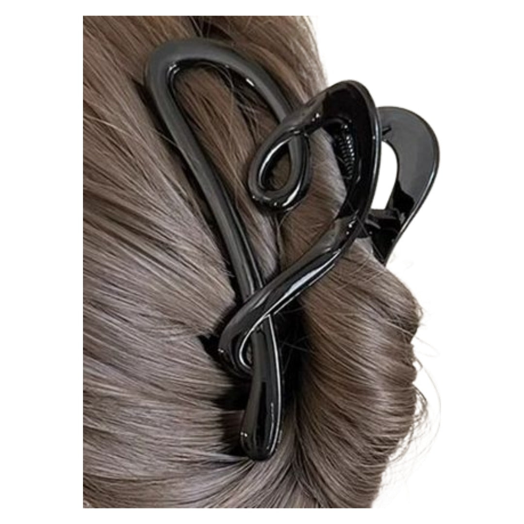 ヘアクリップ バンスクリップ レディース 女性 ヘアアクセサリー 髪留め 髪飾り 無地 シンプル ハート ヘアアレンジ まとめ髪 おしゃれ 可愛い お出かけ 普段使い プレゼント 贈り物 ギフト