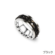 指輪 リング メンズ 男性 紳士 レディース 女性 婦人 男女兼用 ユニセックス アクセサリー 太め チェーン シルバーカラー ゴールドカラー ブラック ブルー カラフル おしゃれ かっこいい お揃い ペア ギフト プレゼント