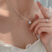 ネックレス ペンダント 2連 レディース アクセサリー ラインストーン クリスタル風 チェーン ハート 華奢 上品 虹 レインボー 可愛い カジュアル フォーマル プレゼント ギフト 贈り物 お祝い 記念日 誕生日 デート 女子会 パーティー 入学 卒業 お呼ばれ お出かけ デイリー 普段使い 雑貨 おしゃれ きれいめ フェミニン シンプル 大人女子 女性 シルバーカラー