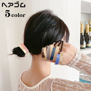 ヘアゴム 髪ゴム レディース ヘアアクセサリー まとめ髪 髪留め 髪飾り ヘアアレンジ 四角形 上品 おしゃれ ポニーテール お団子 女性用 きれいめ ロングヘア セミロング 外出 お出掛け オフィス 母の日 誕生日 プレゼント 贈り物 普段使い デイリー