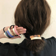 ヘアゴム 髪ゴム レディース ヘアアクセサリー まとめ髪 髪留め 髪飾り ヘアアレンジ 四角形 上品 おしゃれ ポニーテール お団子 女性用 きれいめ ロングヘア セミロング 外出 お出掛け オフィス 母の日 誕生日 プレゼント 贈り物 普段使い デイリー