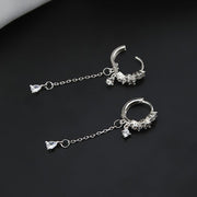 ピアス 両耳用 フープピアス アクセサリー レディース 女性 ラインストーン 揺れる シンプル かわいい おしゃれ ギフト プレゼント 贈り物